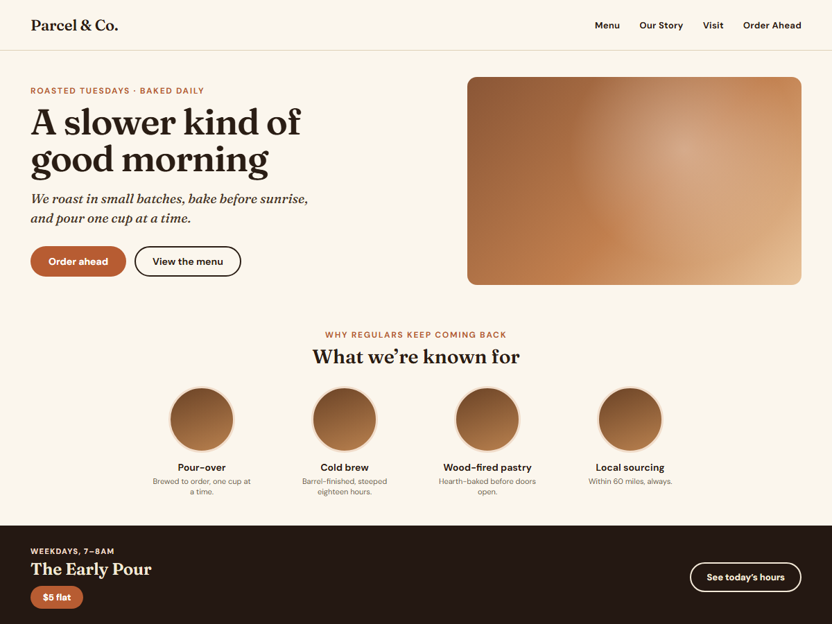 Parcel theme screenshot