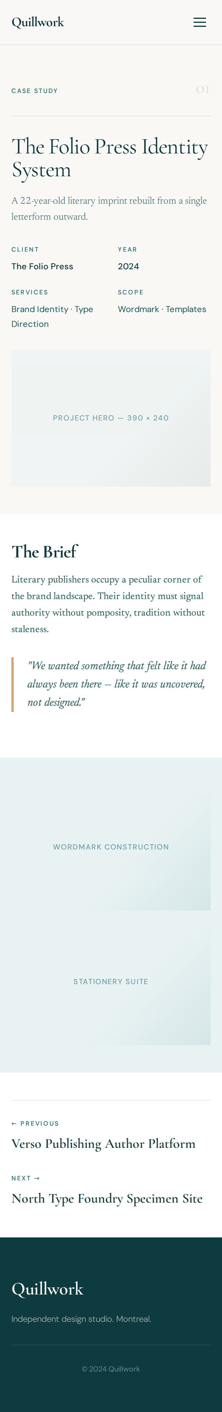 Case Study — 390px preview